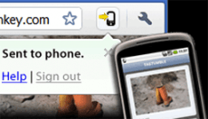 New Google Chrome to Phone feature