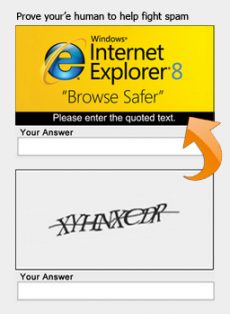 Form ‘Captcha’ slowly going to advertising models