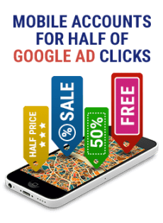 Mobile Accounts for Half of Google Ad Clicks