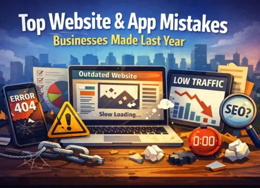 Top Website and App Mistakes Businesses Made Last Year